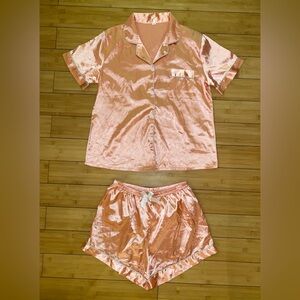 Silky Pink Sleepwear Set